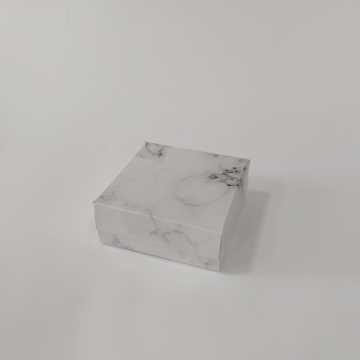 50 li 8x8x3 cm Mermer Desenli Komple Karton Kutu
