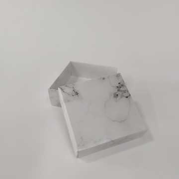 50 li 8x8x3 cm Mermer Desenli Komple Karton Kutu
