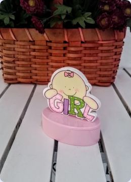 Girl/Boy yazılı bebek şekeri ( pvc şeker kutulu)