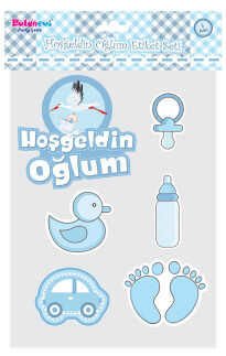 HOŞGELDİN OĞLUM STICKER SET PK:1 KL:12