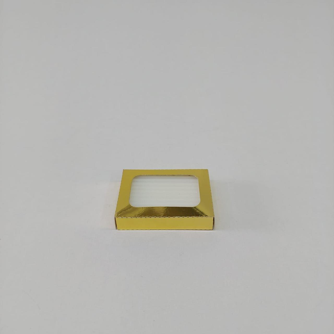 6,5x5x1 cm Pencereli Mini Karton Sabun Kutu 20 li
