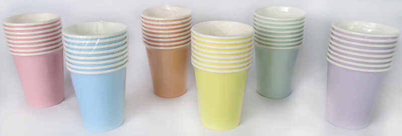 BARDAK KARTON MAKARON VANİLYA SARI8 OZ PK:8 KL:300