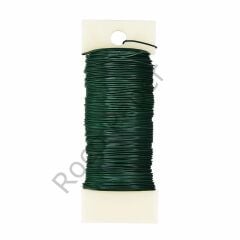 Çiçek Sarma Teli, Çok Amaçlı Çiçek Yapım ve Bağlama Teli, 35 Metre – 0.64 Mm (Yeşil)