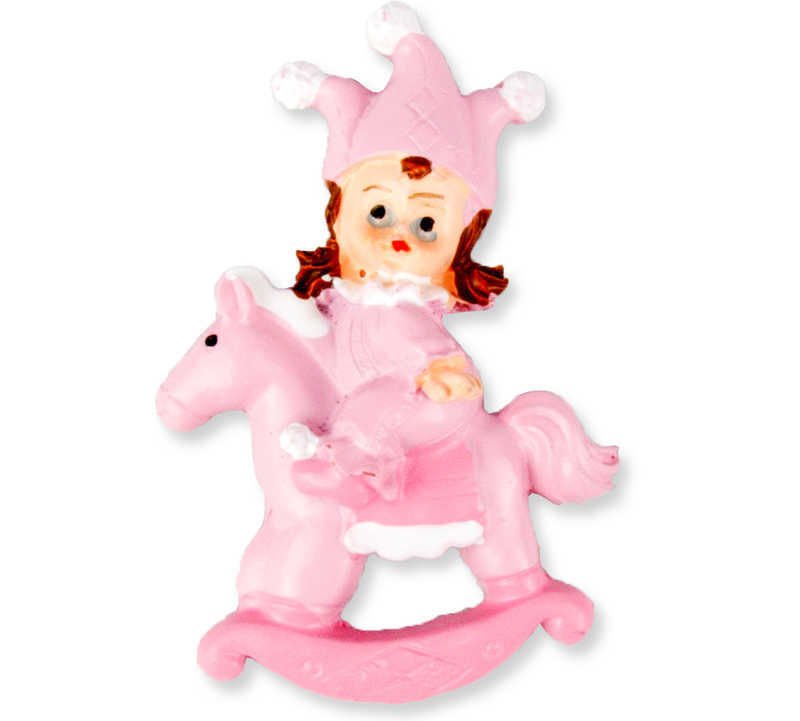 BEBEK ATLI ŞAPKALI MAGNET PEMBE P20-720
