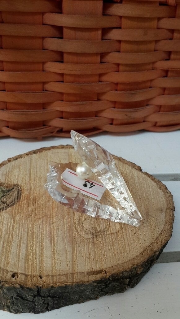 Kristal Cam Oval Dantel İstiridye / 43