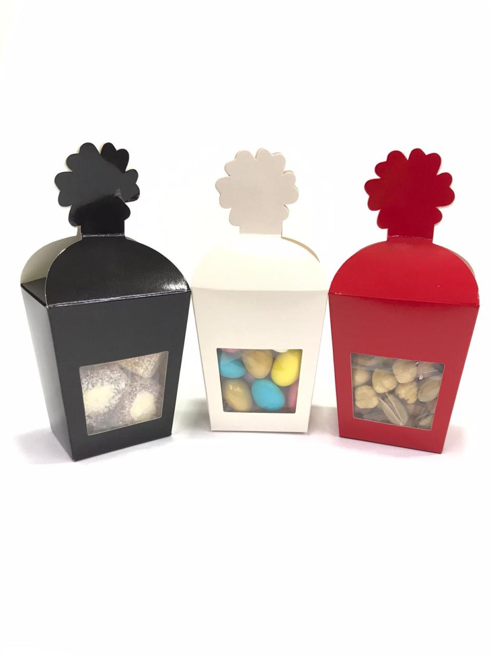 20 Li Pencereli Çerezlik Papatya Karton Kutu