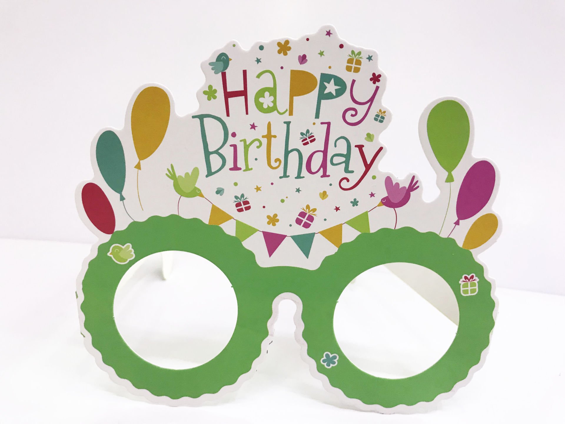 Happy Birthday Doğum Günü Karton Gözlük 6 Adet