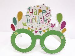 Happy Birthday Doğum Günü Karton Gözlük 6 Adet
