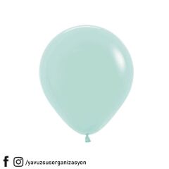 12 inç Makaron Balon Jumbo Balon (10 lu) YESIL