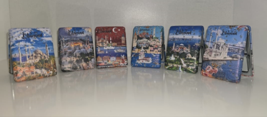 12'li Büyüteçli Dikdörtgen Cep Aynası MZ-120