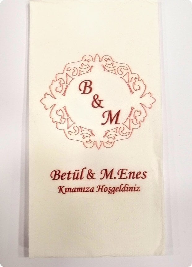 25 li Size Özel Baskılı Peçete