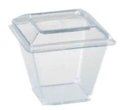 KASE MİKA PİRAMİT 200CC KAPAKLI ŞEFFAF PK:20 KL:50