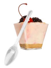 KAŞIK LÜKS TATLI KAŞIĞI ŞEFFAF PK:25 KL:80