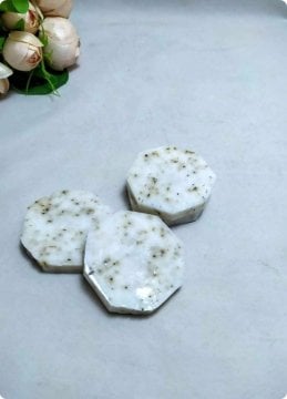 Köşeli lavanta Kokulu 8 Gen Sabun (5,5x1cm)
