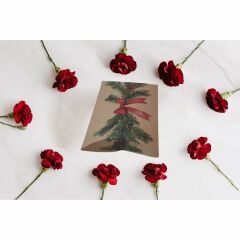 Yılbaşı Kokina Temalı Japon (Yastık) Hediye Kutusu, 12 Adet, Parti, Süs Takı Kutusu, No:4, 18x19 Cm