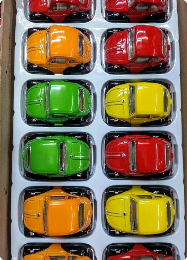 24 li  WosWos Beetle Araba Şeker Objesi