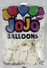 BALON DÜZ 12 İNC (JOJO BALLOONS) BEYAZ PK:100