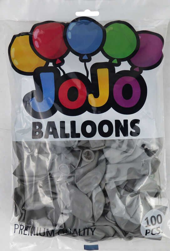 BALON DÜZ 12 İNC (JOJO BALLOONS) GRİ PK:100 KL:40