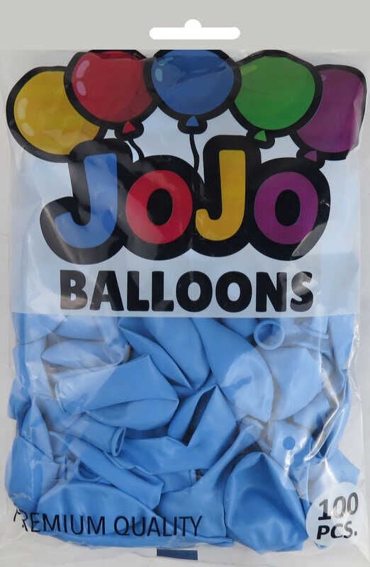 BALON DÜZ 12 İNC (JOJO BALLOONS) AÇIK MAVİ PK:100