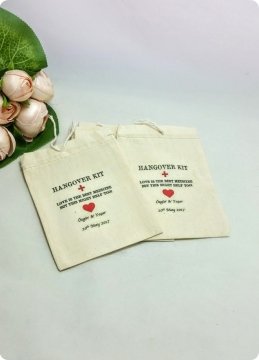 50 Adet İsme Özel Baskılı Ham Bez / Çuval Kese ( 10x15 cm)
