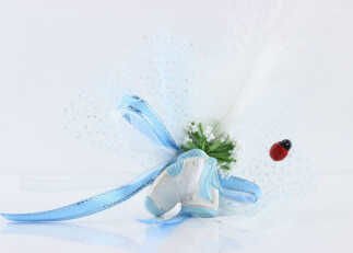 BEBEK ŞEKERİ SÜSLÜ ÇORAP ÇİFTLİ MAVİ KUTULU P50