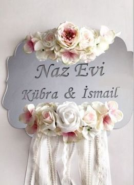 İsme özel Süslenmemiş Pleksi Ayna kapı süsü (lazer kesim)