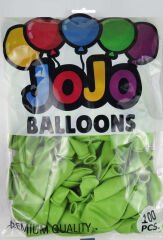 BALON DÜZ 12 İNC (JOJO BALLOONS) AÇIK YEŞİL PK:100