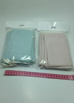 Ağzı dantelli Renkli Etamin Çuval  Kese