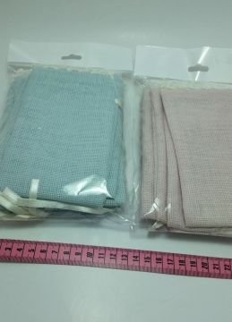 Ağzı dantelli Renkli Etamin Çuval  Kese