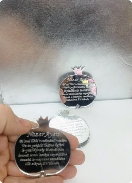 Pleksi Ayna Ayetli Bereket narı (Lazer kesim)