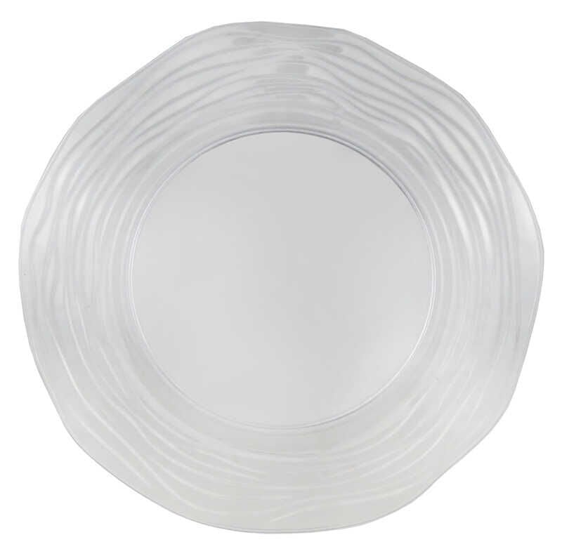 TABAK KRİSTAL MİKA 26 CM PARLAK ŞEFFAF PK:6 KL:24