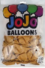 BALON METALİK 12 İNC (JOJO BALLOONS) ALTIN PK:100