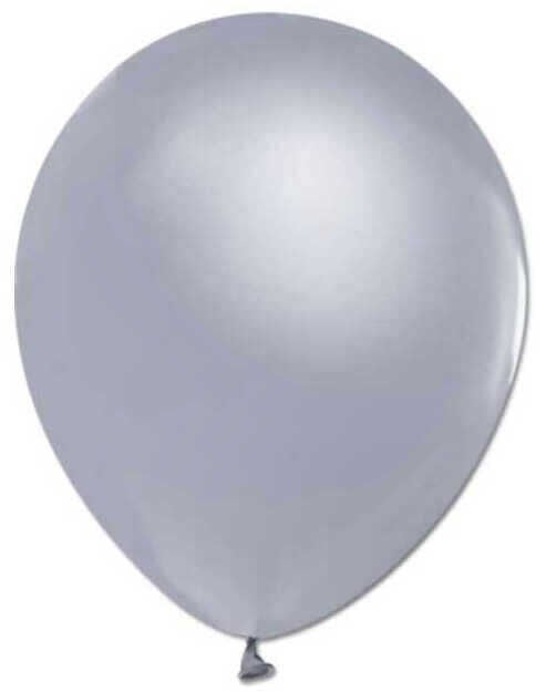 BALON METALİK 12 İNC (JOJO BALLOONS) GÜMÜŞ PK:100