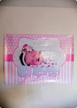 Resim Baskılı Afiş Mavi - 70x100 Cm