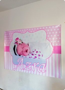 Resim Baskılı Afiş Mavi - 70x100 Cm