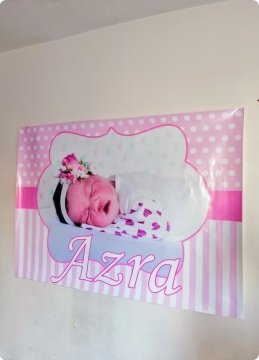 Resim Baskılı Afiş Mavi - 70x100 Cm