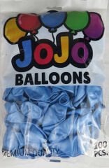 BALON METALİK 12 İNC (JOJO BALLOONS) MAVİ PK:100
