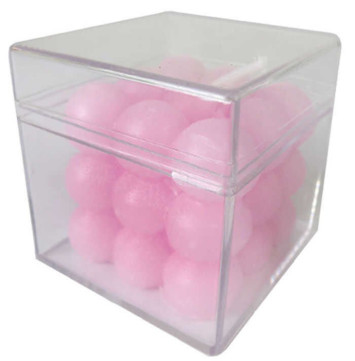 MUM BUBBLE MAKARON PEMBE 4,5X4,5 CM PK:25 KL:400