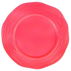 TABAK KRİSTAL MİKA 26 CM KIRMIZI PK:6 KL:24