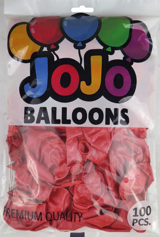 BALON METALİK 12 İNC (JOJO BALLOONS)KIRMIZI PK:100