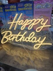HAPPY BIRTHDAY Yazılı Neon Led