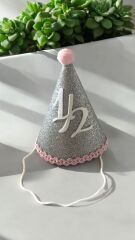 Simli Ponponlu Mini Şapka