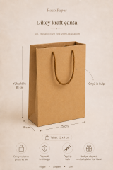 Kraft Karton Çanta 25 x 38 Cm 25 Adet