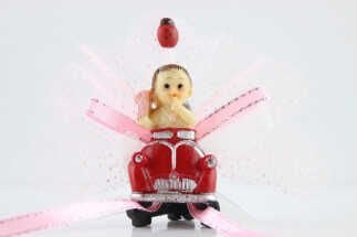 BEBEK ŞEKERİ SÜSLÜ KIRMIZI WOSWOS PEMBE KUTULU P50