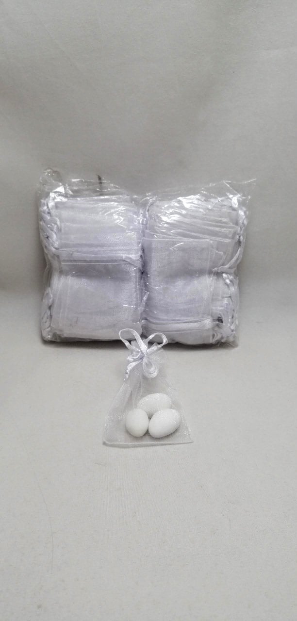 100 lü Mini Büzgülü Tül Kese 5x7 cm