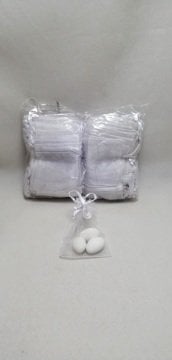 100 lü Mini Büzgülü Tül Kese 5x7 cm