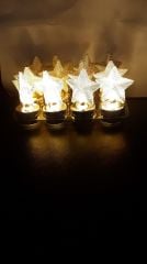 12 li LED Yıldız Lamba  Alt Kısmı Gold renk