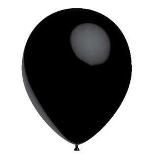 BALON 12'' BASKISIZ SİYAH P100 KL:50
