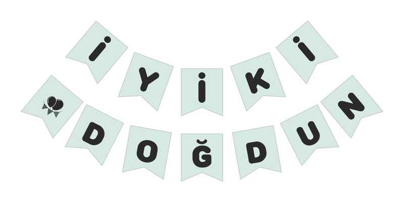 FLAMA İYİKİ DOĞDUN MAKARON SU YEŞİLİ PK:1 KL:300