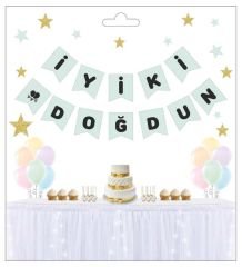 FLAMA İYİKİ DOĞDUN MAKARON SU YEŞİLİ PK:1 KL:300